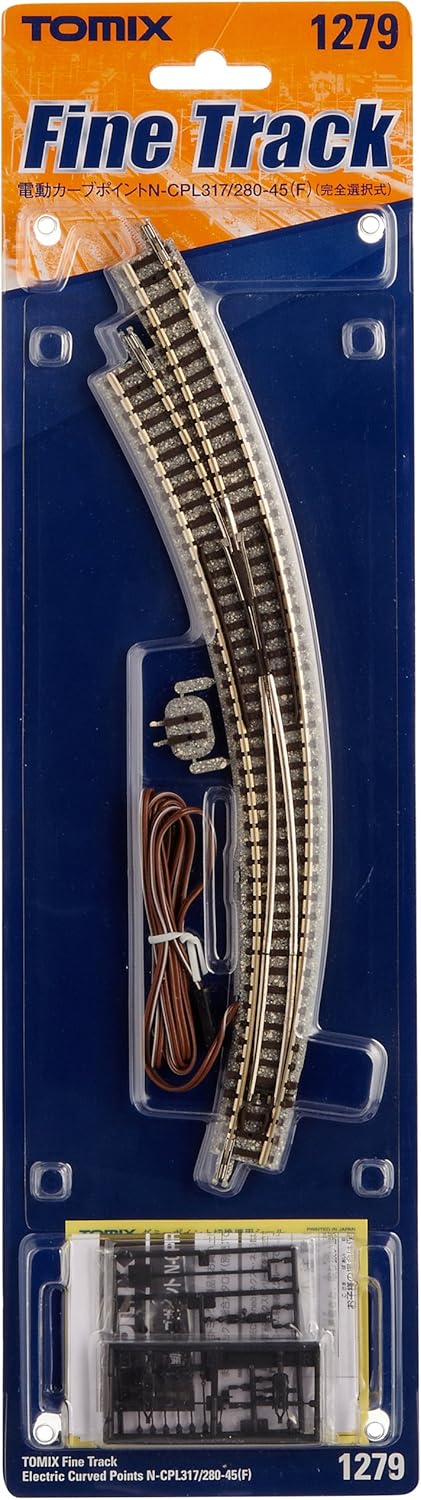 Tomix 1279 N-CPL317/280-45 Left-Hand Curved Point (F)