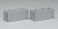 TOMIX 3164 N Gauge ISO 20 ft Container, Senko, Set of 2