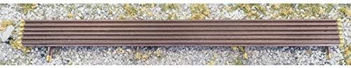 Greenmax 2198 Plastic Rails, Brown, Pack of 10