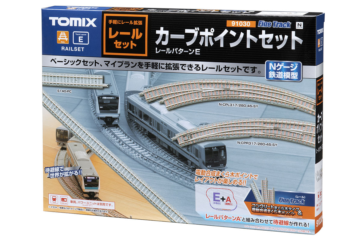 Tomix 91030 Rail Set Curve Point Set